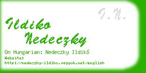 ildiko nedeczky business card